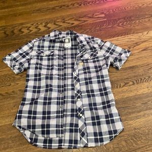 Men’s GStar Raw plaid story sleeve shirt